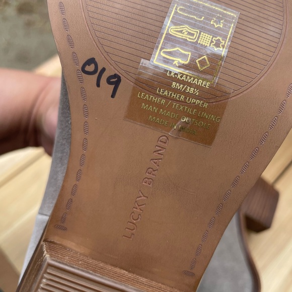 Lucky Brand Taupe Suede Heeled Boots - Picture 6 of 6